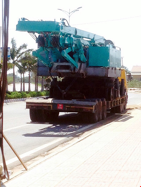 xe biển đỏ chở quá tải, lái xe dung GP giả